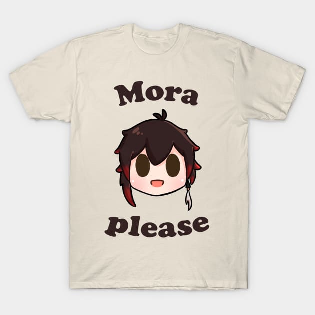 Genshin impact Zhongli mora please T-Shirt by Oricca